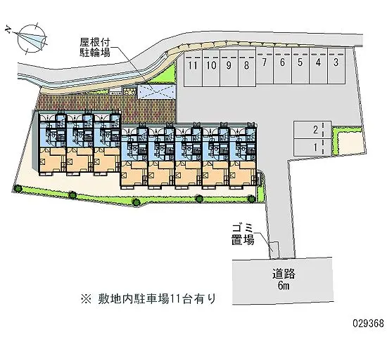 ★手数料０円★大牟田市八尻町３丁目　月極駐車場（LP）